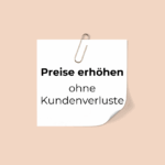 Preise erhöhen