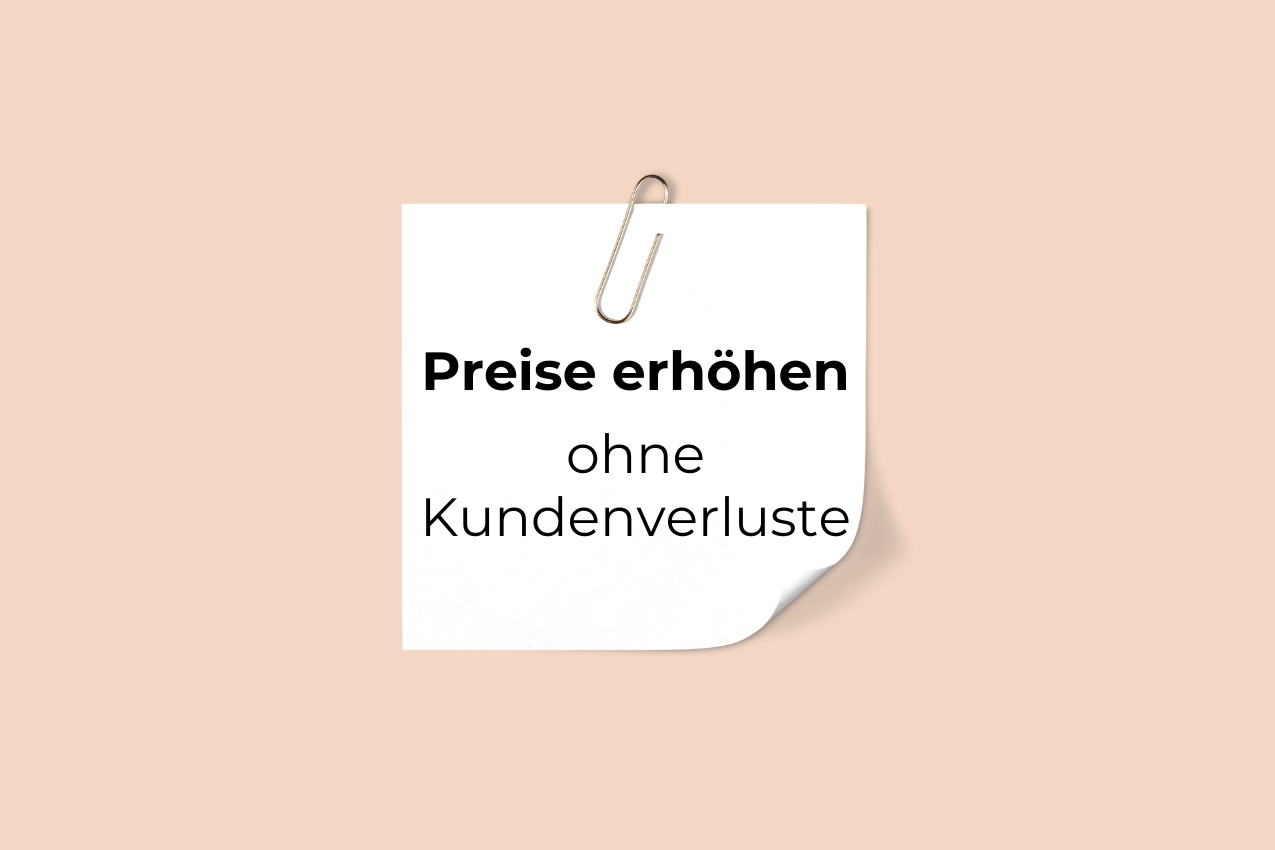 Preise erhöhen