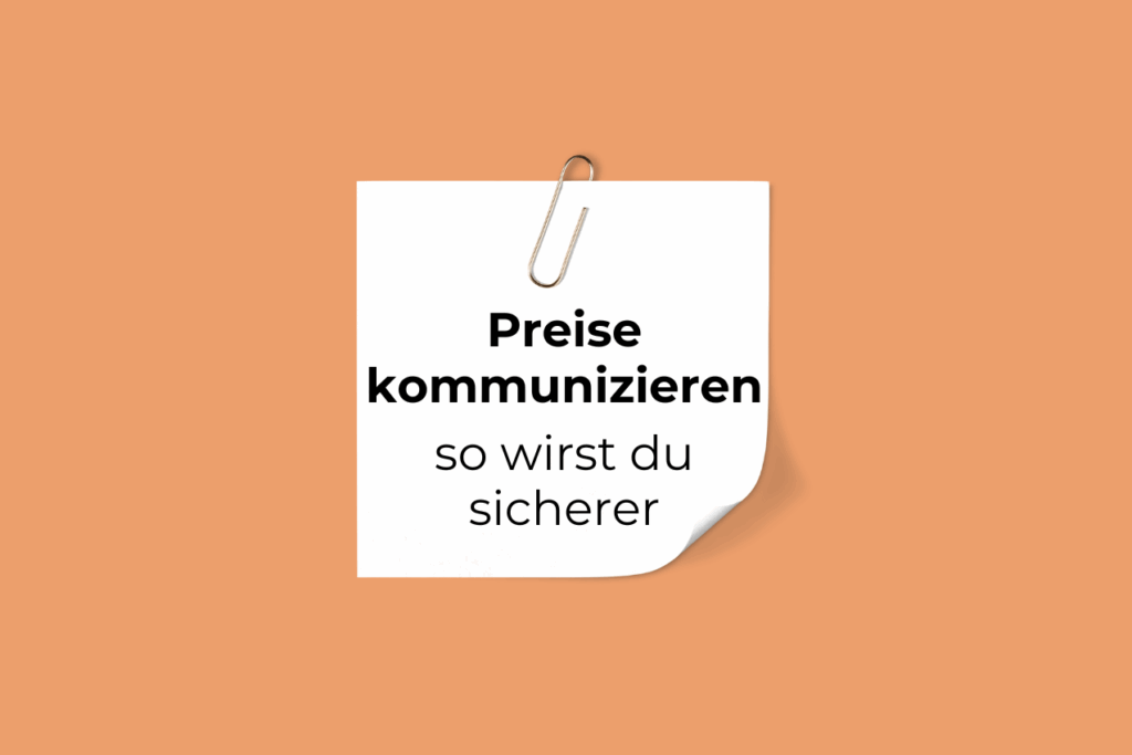 Preise kommunizieren
