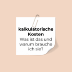 kalkulatorische Kosten